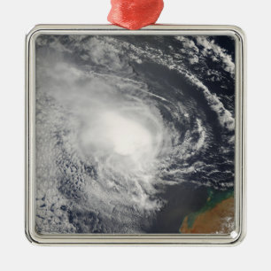 Tropical Cyclone Jacob approaching Australia Metal Tree Decoration