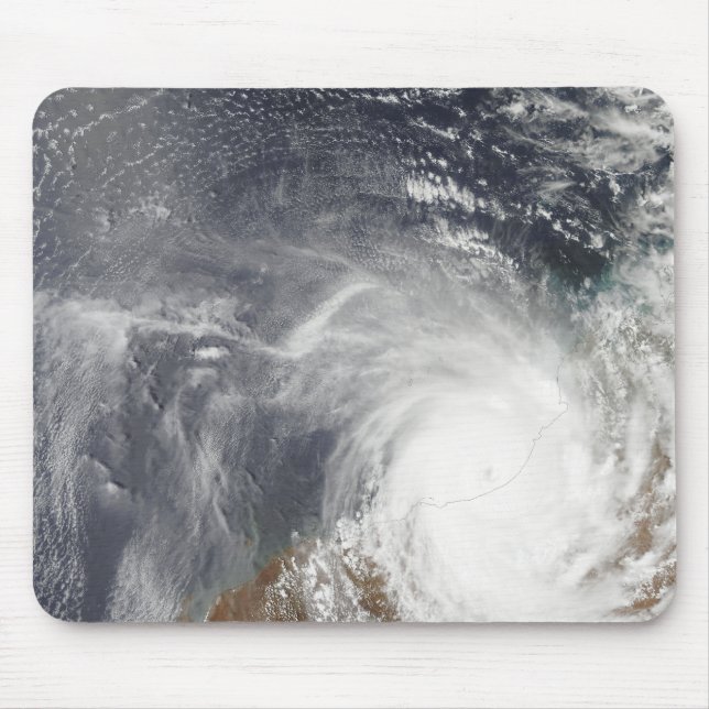 Tropical Cyclone Laurence over Western Australi Mouse Pad (Front)