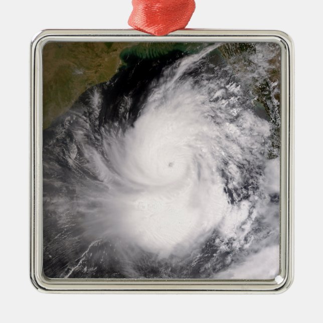 Tropical Cyclone Nargis Metal Tree Decoration (Front)