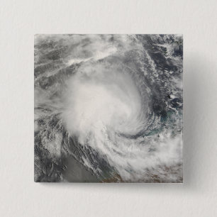 Tropical Cyclone Nicholas approaching Australia 15 Cm Square Badge