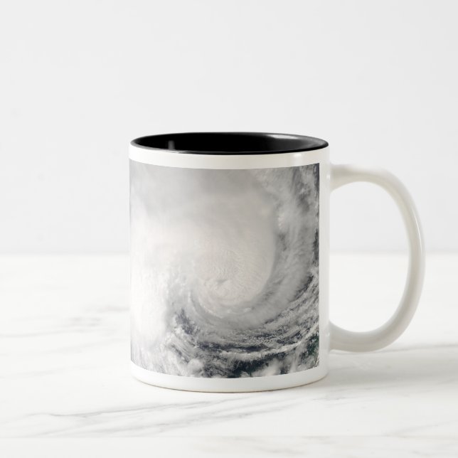Tropical Cyclone Nicholas off Australia Two-Tone Coffee Mug (Right)