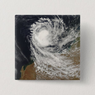 Tropical Cyclone Ophelia off Australia 15 Cm Square Badge