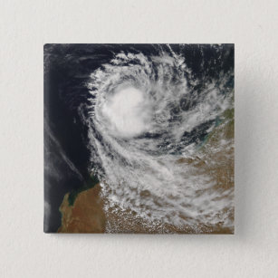 Tropical Cyclone Ophelia off Australia 15 Cm Square Badge