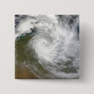 Tropical Cyclone Paul over Australia 15 Cm Square Badge