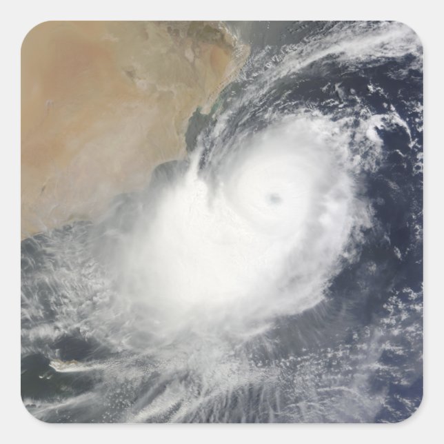 Tropical Cyclone Phet in the Arabian Sea Square Sticker (Front)
