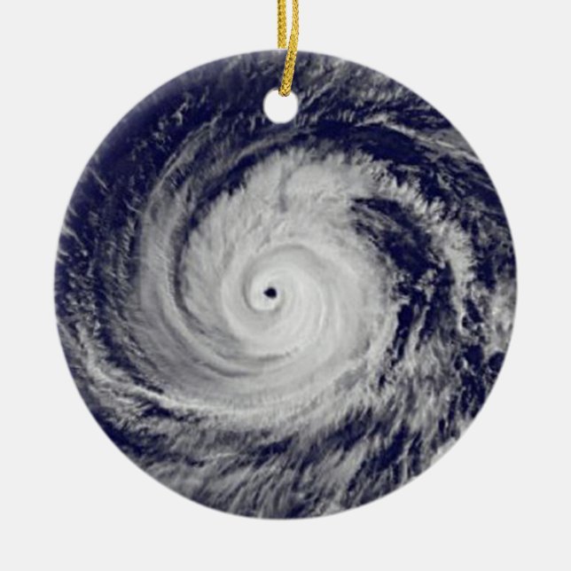 Tropical Cyclones Ceramic Ornament (Front)