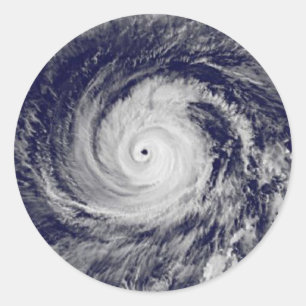 Tropical Cyclones Classic Round Sticker