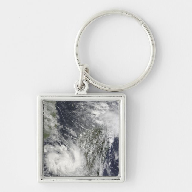 Tropical Cyclones Eric and Fanele Key Ring (Front)