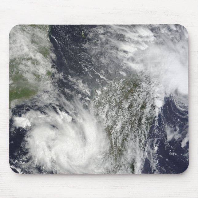 Tropical Cyclones Eric and Fanele Mouse Pad (Front)