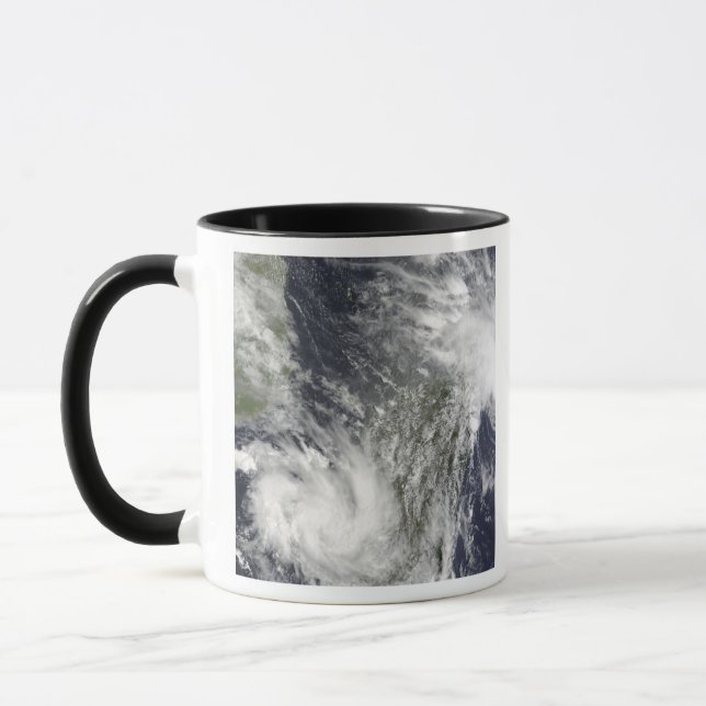 Tropical Cyclones Eric and Fanele Mug (Left)