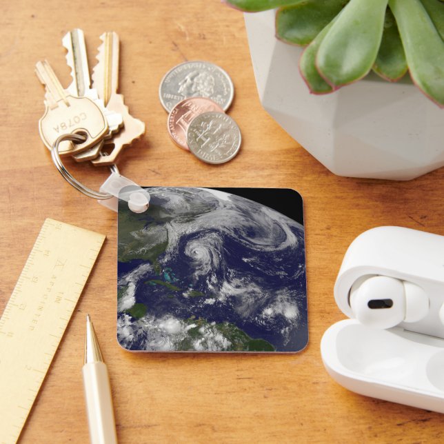Tropical Cyclones Katia, Lee, Maria And Nate. Key Ring (Desk)