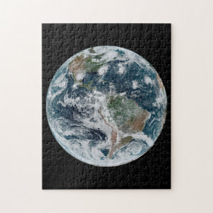 Tropical Cyclones - Space View Western Hemisphere Jigsaw Puzzle