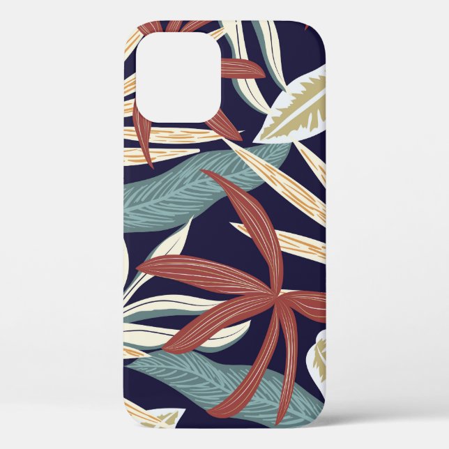 Tropical Dark: Creative Plant Print Case-Mate iPhone Case (Back)