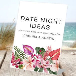 Tropical Date Night Sign