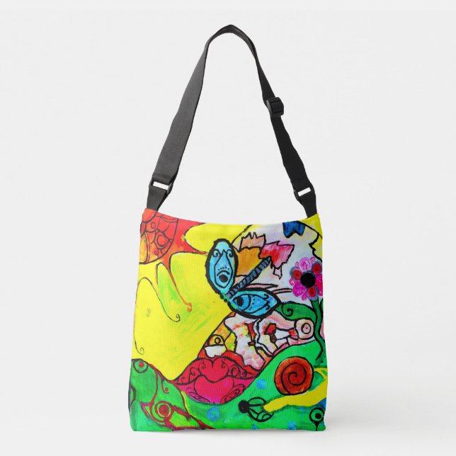 Tropical day crossbody bag (Front)