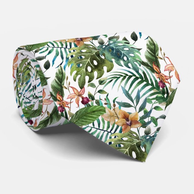 Tropical Day Tie (Rolled)