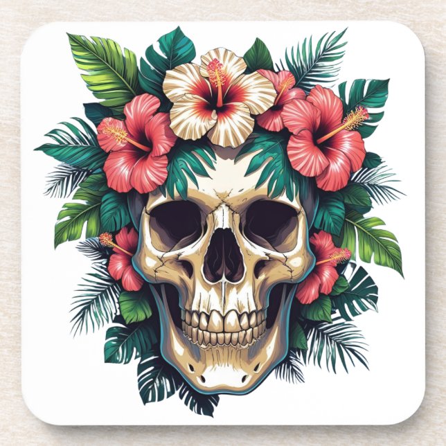 Tropical Decay: Bloom & Bone Coaster (Front)