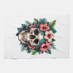 Tropical Decay: Bloom & Bone Tea Towel