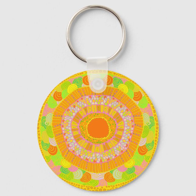 Tropical Del Sol - Arizona sun Key Ring (Front)