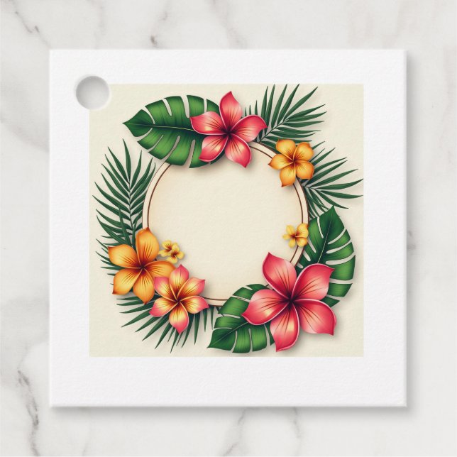  Tropical Delight favour tags (Front)