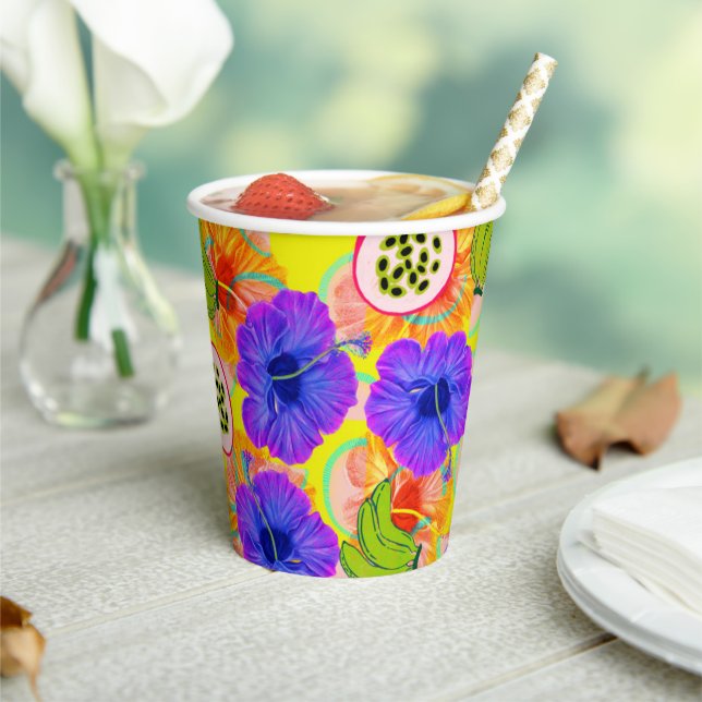Tropical Delight Paper Cups (Insitu)