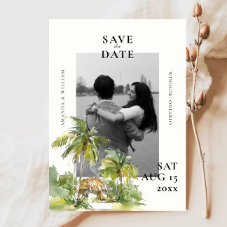 Tropical Destination Photo Wedding Save The Date