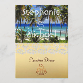 Tropical Destination Wedding Dinner Menu