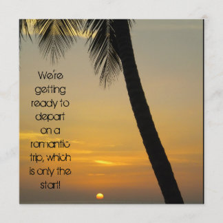 Tropical Destination Wedding Invitation