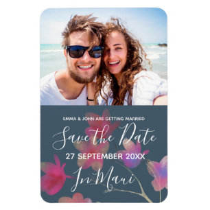 Tropical Destination Wedding Magnet