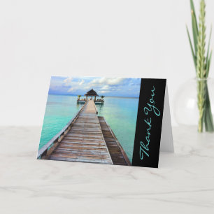 Tropical Destination Wedding Thank You Card