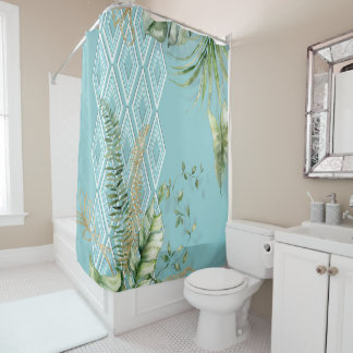 Tropical Diamonds Shower Curtain