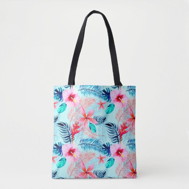 Tropical digital paper background tote bag (Front)