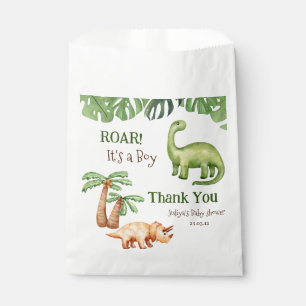 Tropical Dinosaur Baby Shower Favour Bag