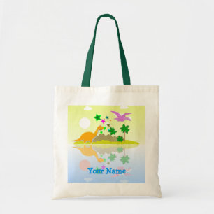 Tropical Dinosaurs Island Name Bag/ Tote Bag