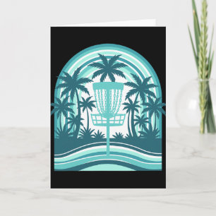 Tropical Disc Golf Scene With Sket Card