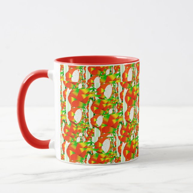 tropical dragon fruit mug (Left)