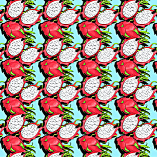tropical dragon fruit tie