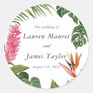 Tropical Dream Classic Round Sticker