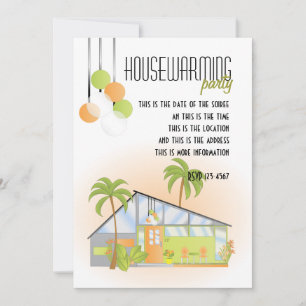 Tropical Dream House Invitation