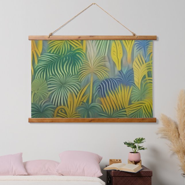 Tropical Dreams Abstraction Hanging Tapestry (Bedroom)