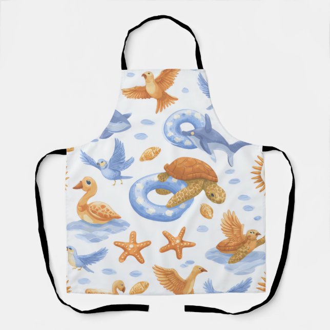 Tropical Dreams All-Over Print Apron Gift (Front)