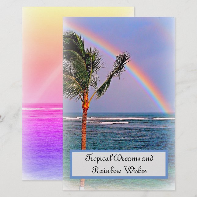 Tropical dreams stationery (Front/Back)