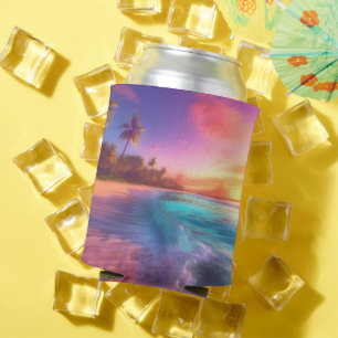 Tropical Dreamscape Can Cooler