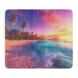 Tropical Dreamscape Cutting Board