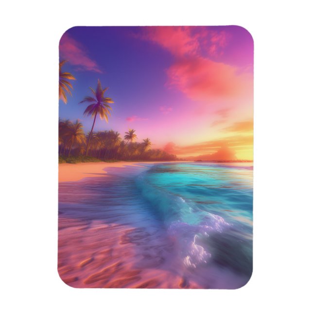 Tropical Dreamscape Magnet (Vertical)