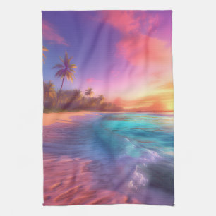 Tropical Dreamscape Tea Towel