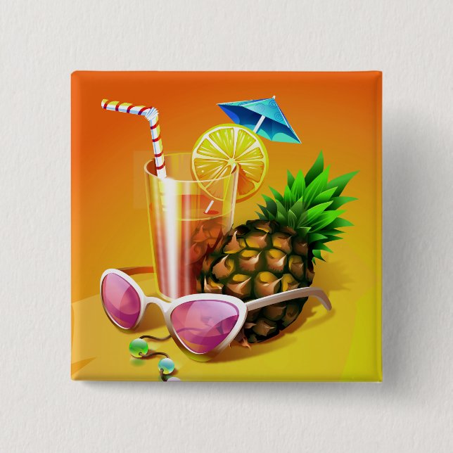 Tropical Drink button (Front)