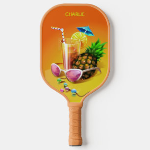 Tropical Drink custom name Pickleball Paddle