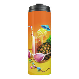 Tropical Drink custom name tumbler