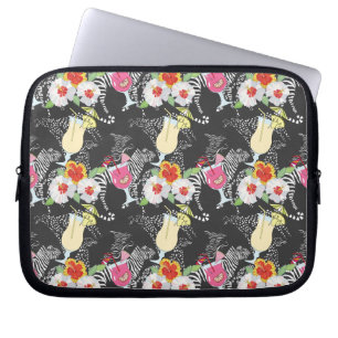 Tropical Drinks With Animals Laptop Sleeve